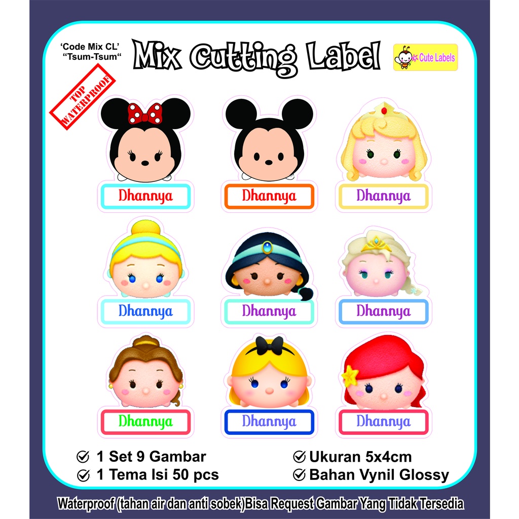 

Mix Cutting Label TSUM-TSUM