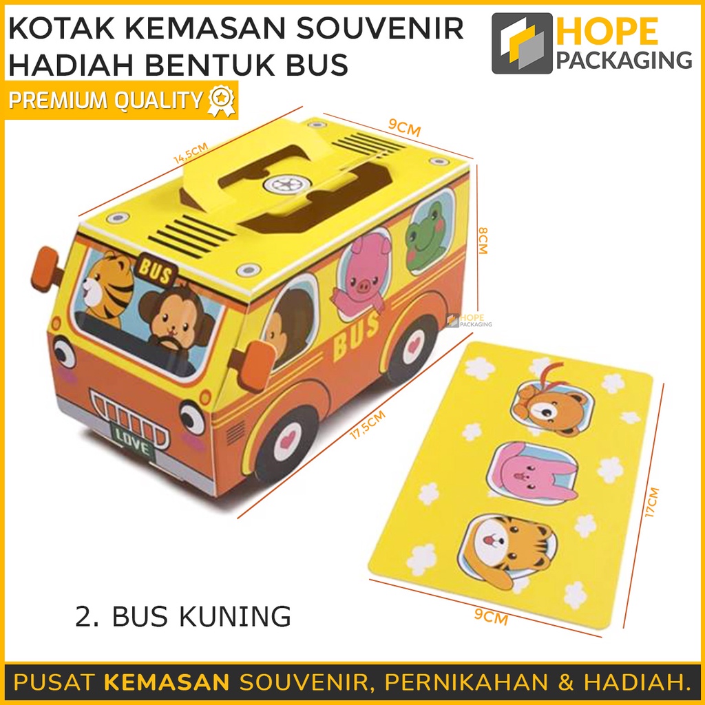 [ 3 PCS ] Promo Murah Paper Box Ultah Kids versi 2 Bentuk Tas Gift Box Souvenir Dus Hadiah Snack Permen Kue