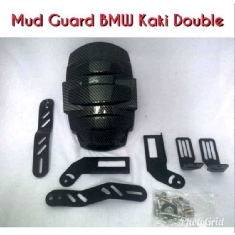 Mudguard Bmw Carbon Double Breket Nemo Universal motor