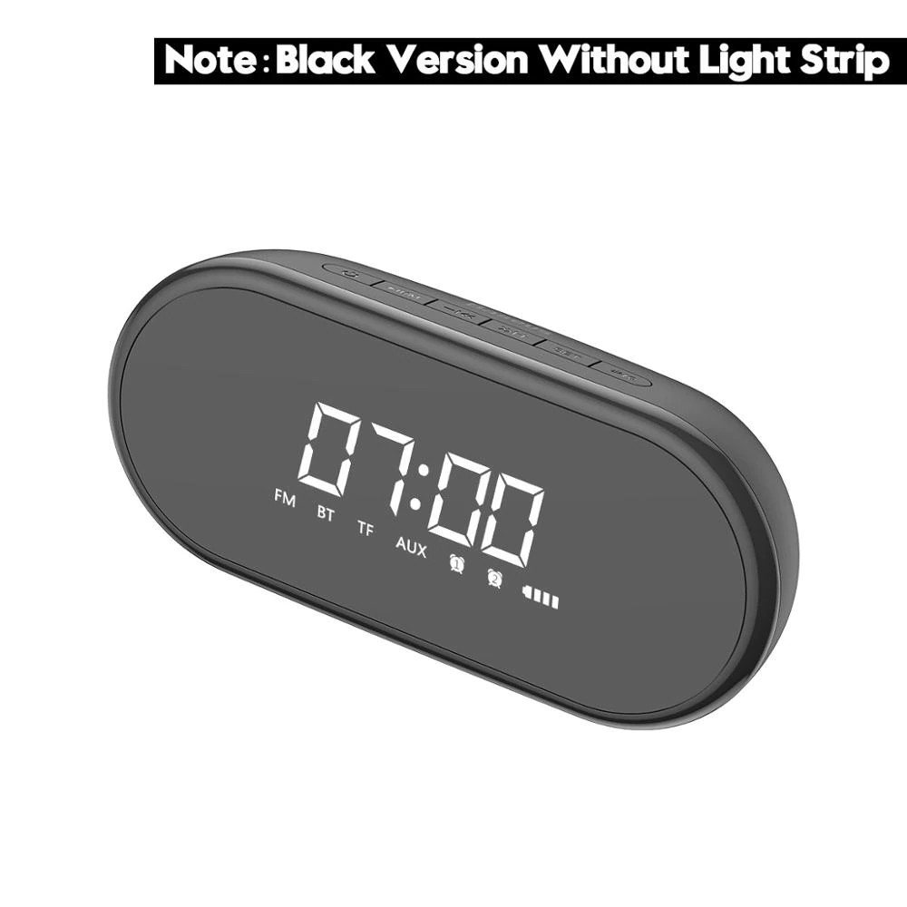 350 E09 - Light Bluetooth 4.2 Speaker Wireless Digital Alarm Clock