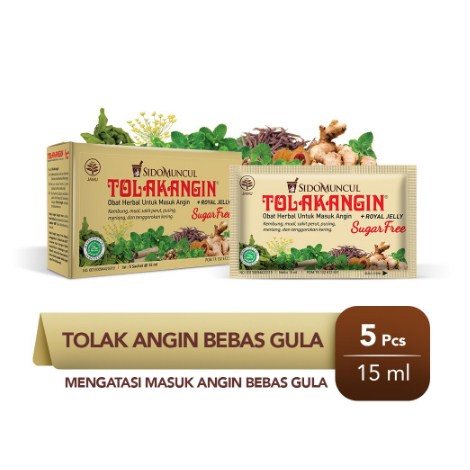 

Tolak Angin Bebas Gula Cair Dus 5's Herbal - Masuk Angin