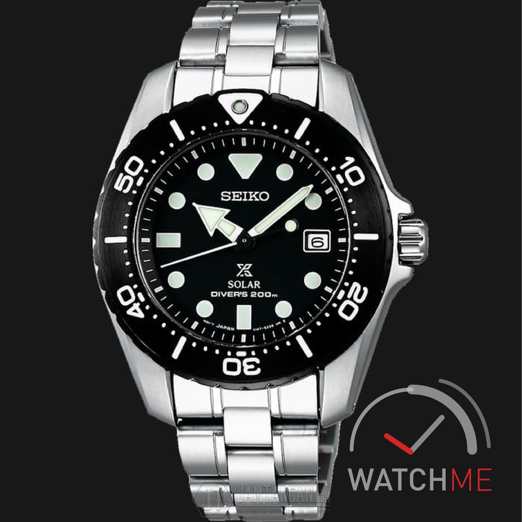 Jam Seiko Prospex SBDN019J1 Solar Titanium Case Black DIal 200m Titanium Strap Original Bergaransi