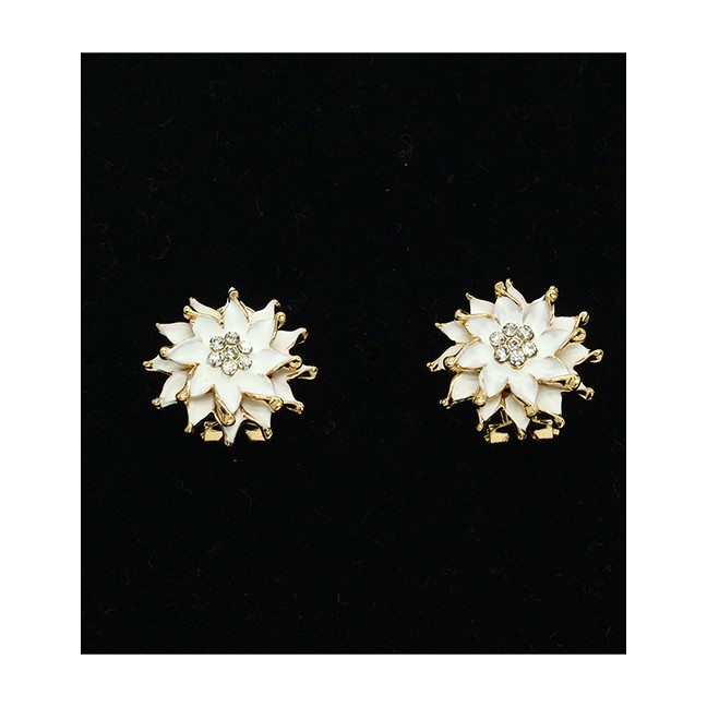 LRC Anting Tusuk Fashion Flower Earrings Resin Geometric P8219X