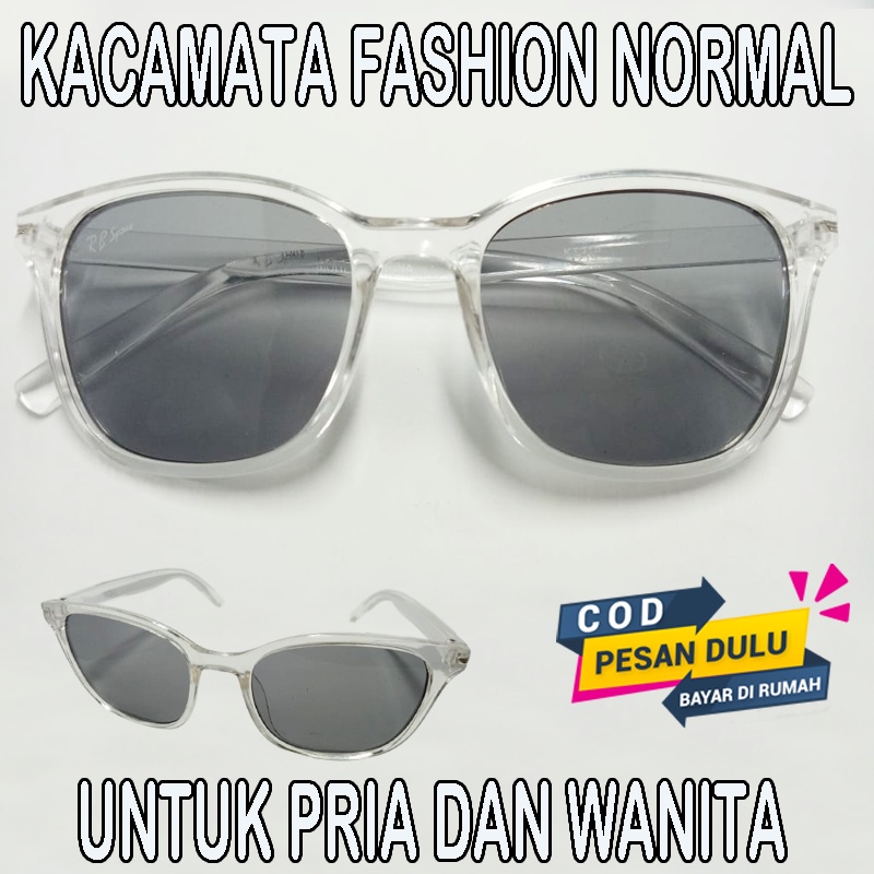 Kacamata Fashion Vintage Lensa Warna Warni Frame Kotak Kacamata Square Harajuku Oval Lensa Retro Vintage