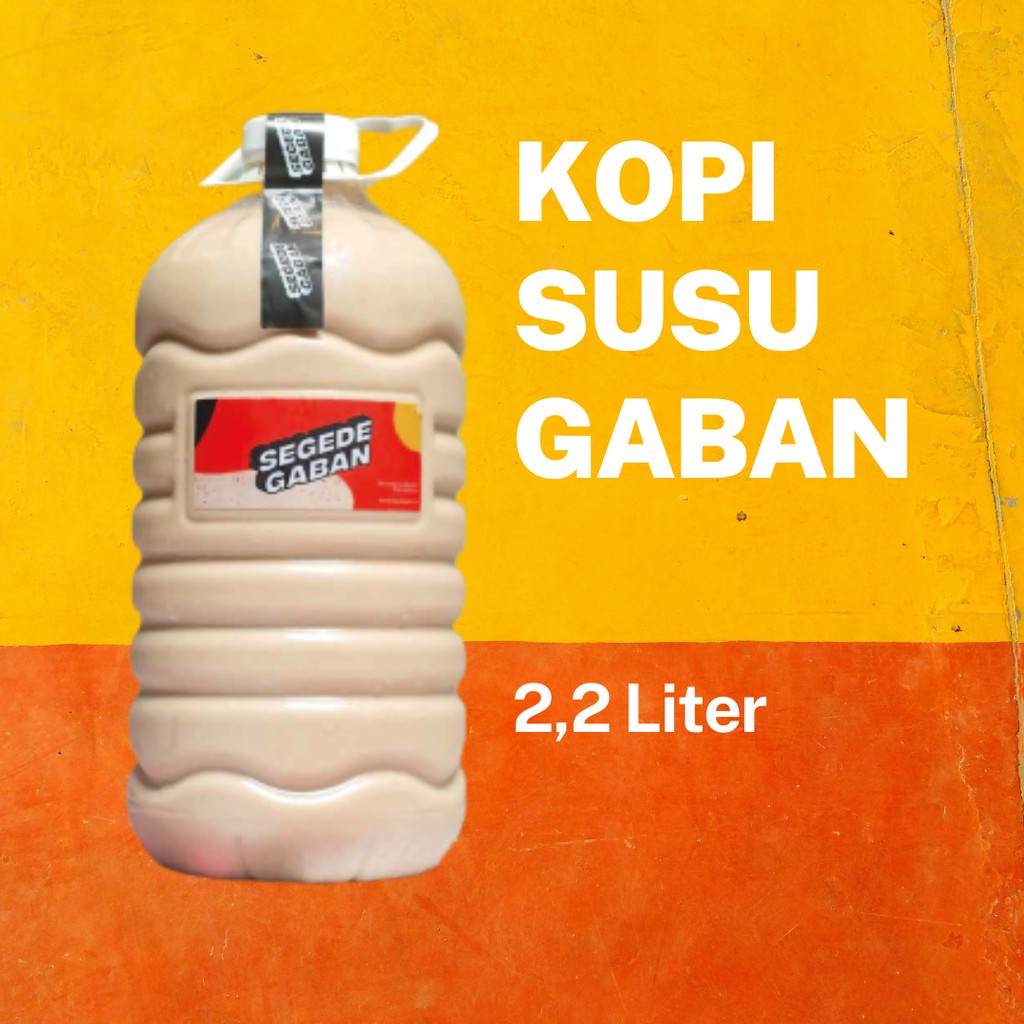 

KOPI GABAN - Kopi Susu Gaban dengan Sirup Pandan SEGEDE GABAN (Galon 2,2 Liter)