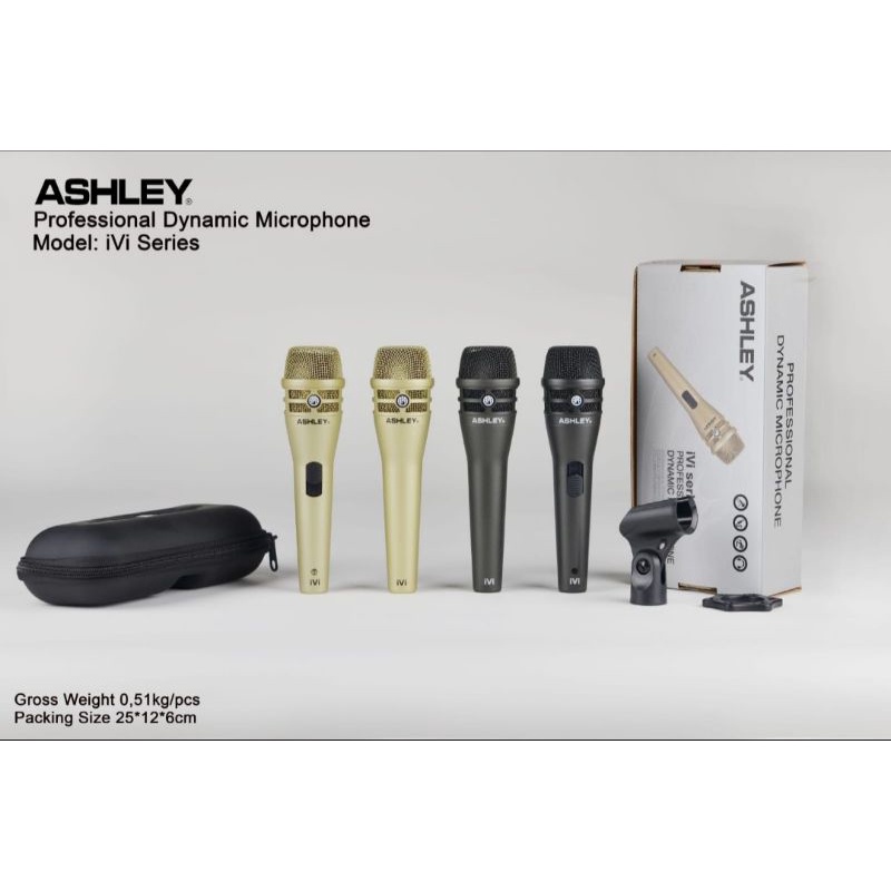 Mic Vocal Mik Kabel ASHLEY iVi Microphone Kabel