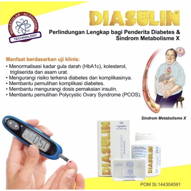 Diasulin box 90 kapsul ( membantu menurunkan gula darah )