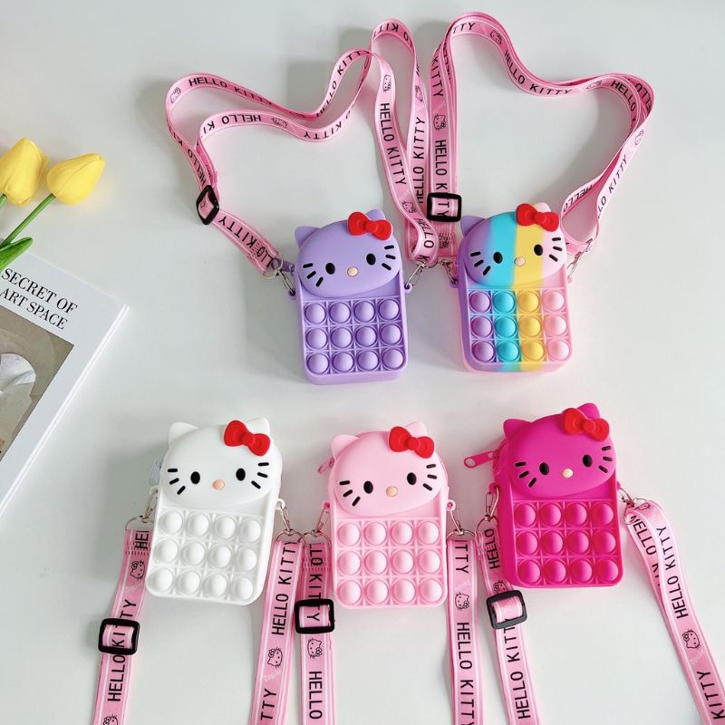 ##NEW TAS TIK TOK POP IT TAS MAINAN ANAK" BAHAN SILICON IMPORT COD