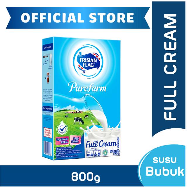 

Frisian Flag Purefarm Full Cream 800g
