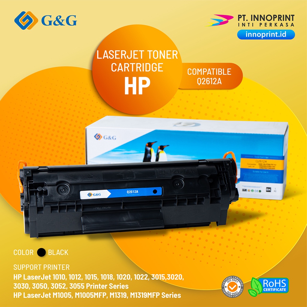 COMPATIBLE HP Q2612A for HP LaserJet 1010/1012/1015/3015/3020/3030, M1005, M1319 MFP, M1005 MFP