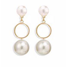 Anting Korea Import Pearl Stud Ring Pearl