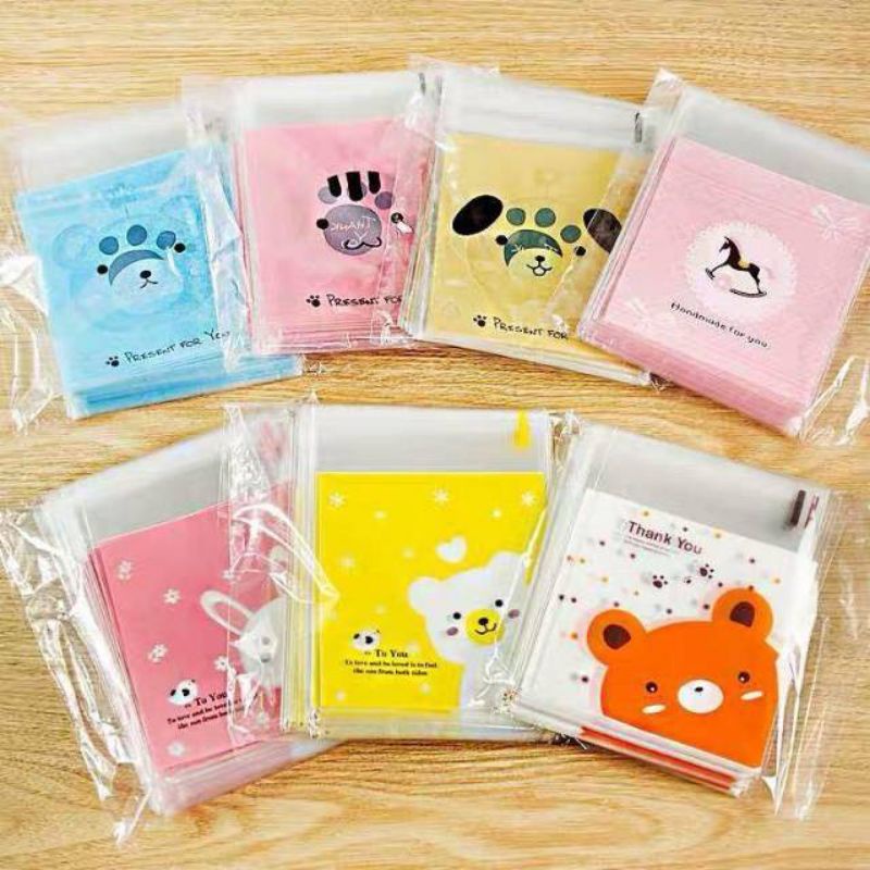 

100pcs Plastik Cookies 10x10 Plastik OPP Kemasan Kue