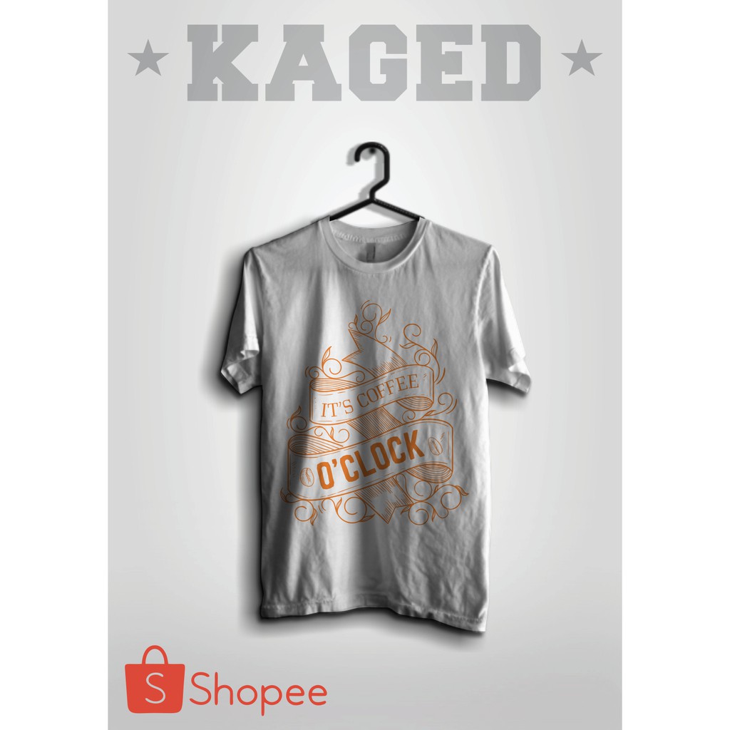 Kaos Coffee 3 #Putih/White Kaos Coffee O'clock Kaos Kopi Kaos Santai Kaos Enjoy Kaos Distro (Kaged)