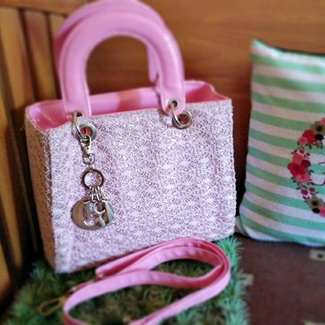 Preloved tas fashion Dior pink