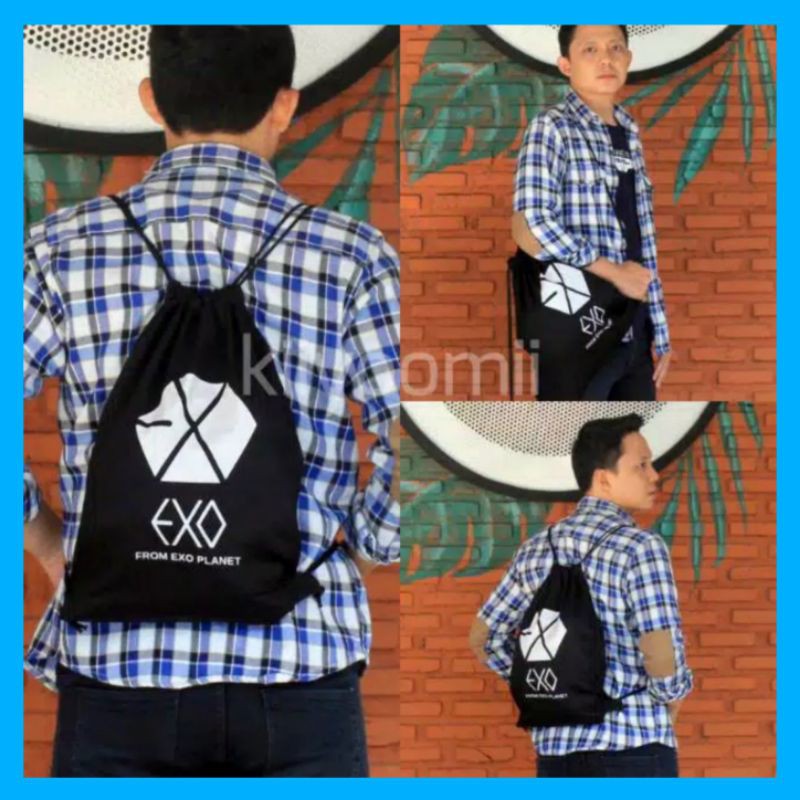 Stringbag Tas serut EXSO kpop / korea || kiiyoomii ||