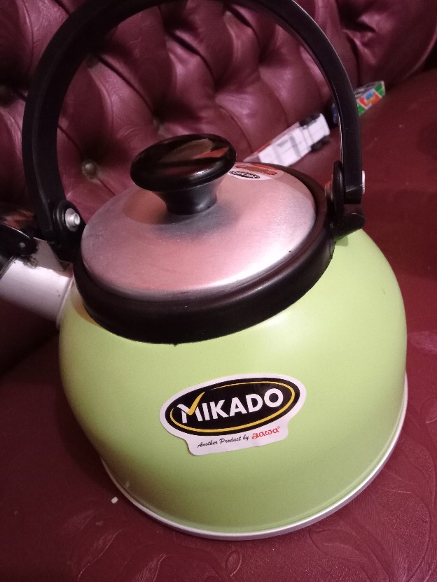 Maspion Alu Teko Air Rigoletto / Teko / Ceret Bunyi Siul Rigoleto Whistling Kettle Anodize 3 Liter