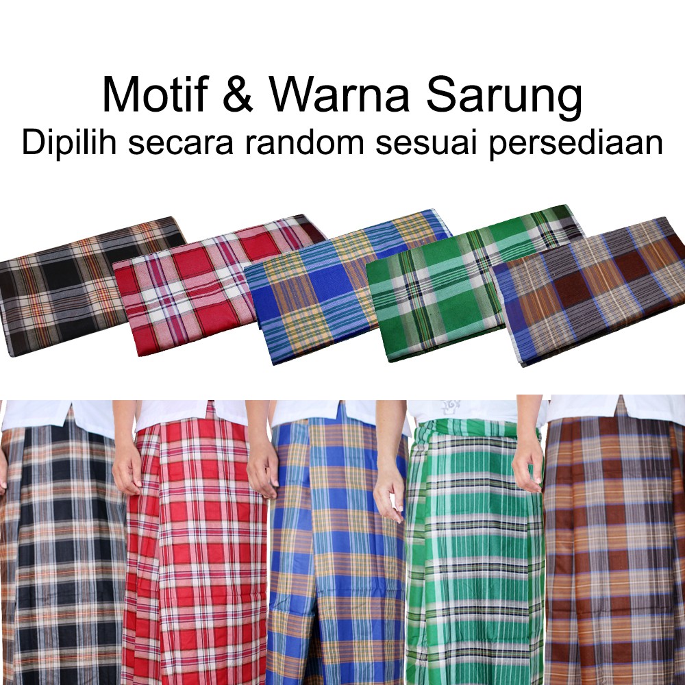 Baju Koko Lengan Panjang Plus Sarung (Banyak Pilihan Warna)