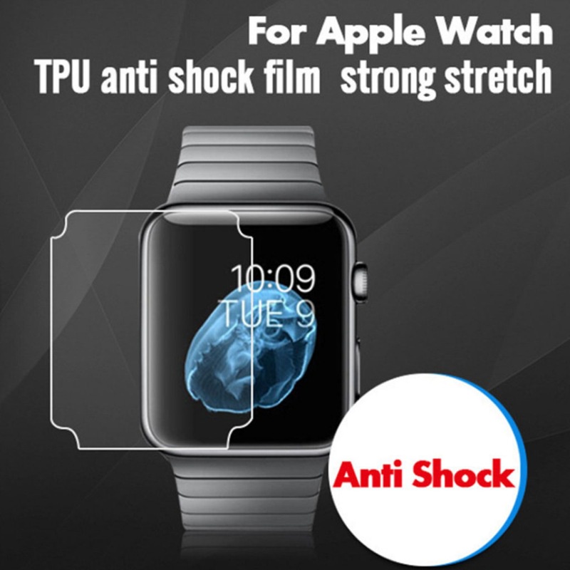 Film Pelindung Layar Smartwatch 38mm 40mm 42mm 44mm Bahan TPU Tahan Ledakan