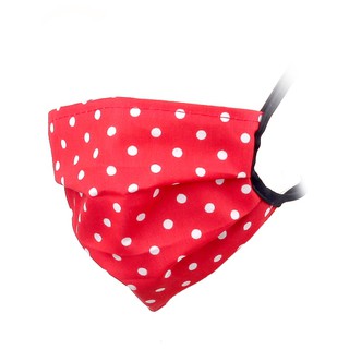  MASKER  KAIN  HIJAB TALI PREMIUM SAVE US MOTIF  POLKADOT  