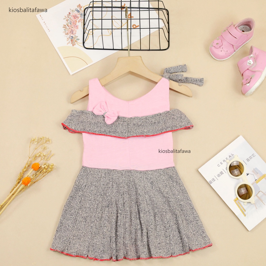 Dress Rachel uk Bayi 3-12 Bulan / Dres Sabrina Baju Baby Perempuan Import New Anak Gaun Pesta Born babycinnamon