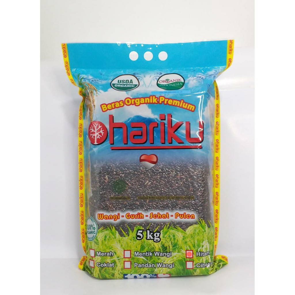 

Hariku, Organic Black Rice 5kg (Beras Hitam Organik)-Jkut