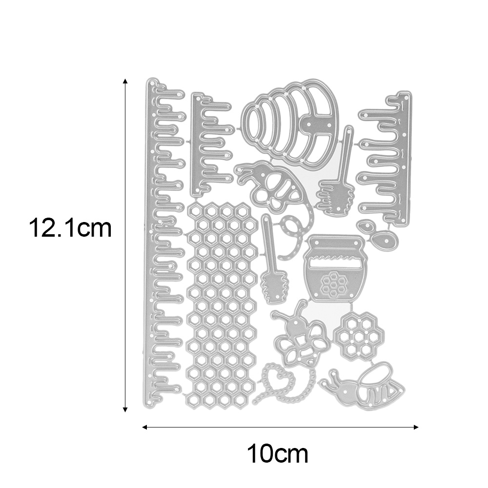 Cutting Dies Bahan Metal Desain Hewan Lebah Madu Untuk Dekorasi Scrapbook