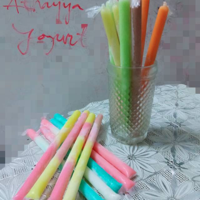 Es pensil yogurt asli isi 20 pcs hanya bisa Gojek dan Grab