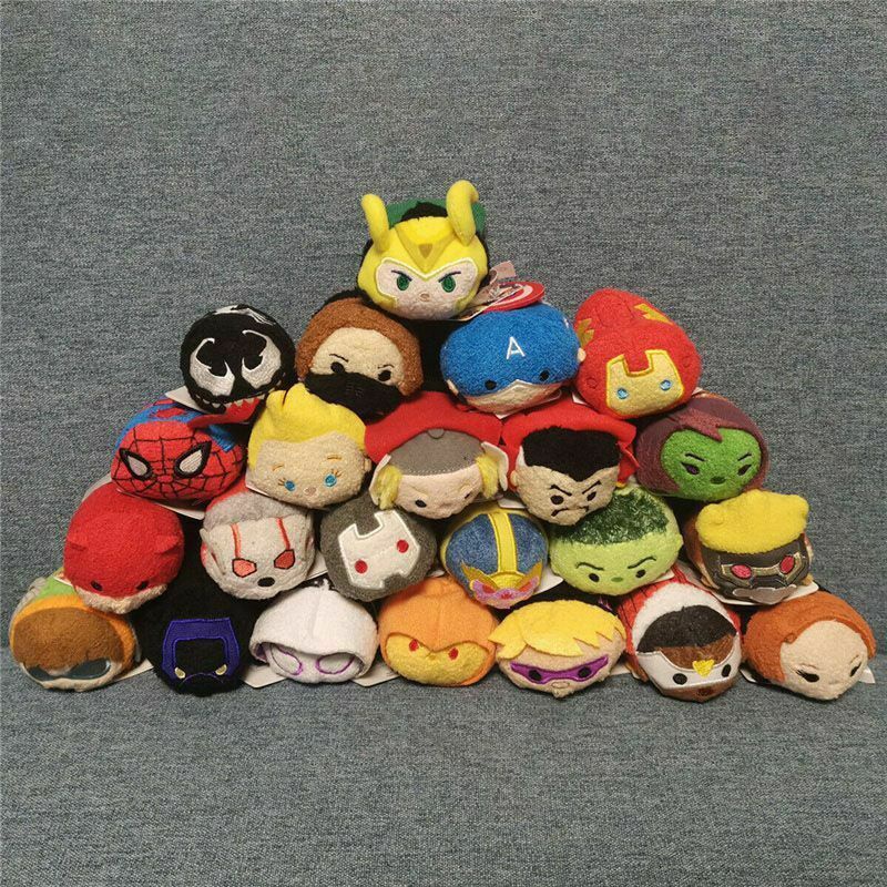 Mainan Tsum Plush Toy Doll The Avengers Spiderman Loki Captain America Ironman Beranak