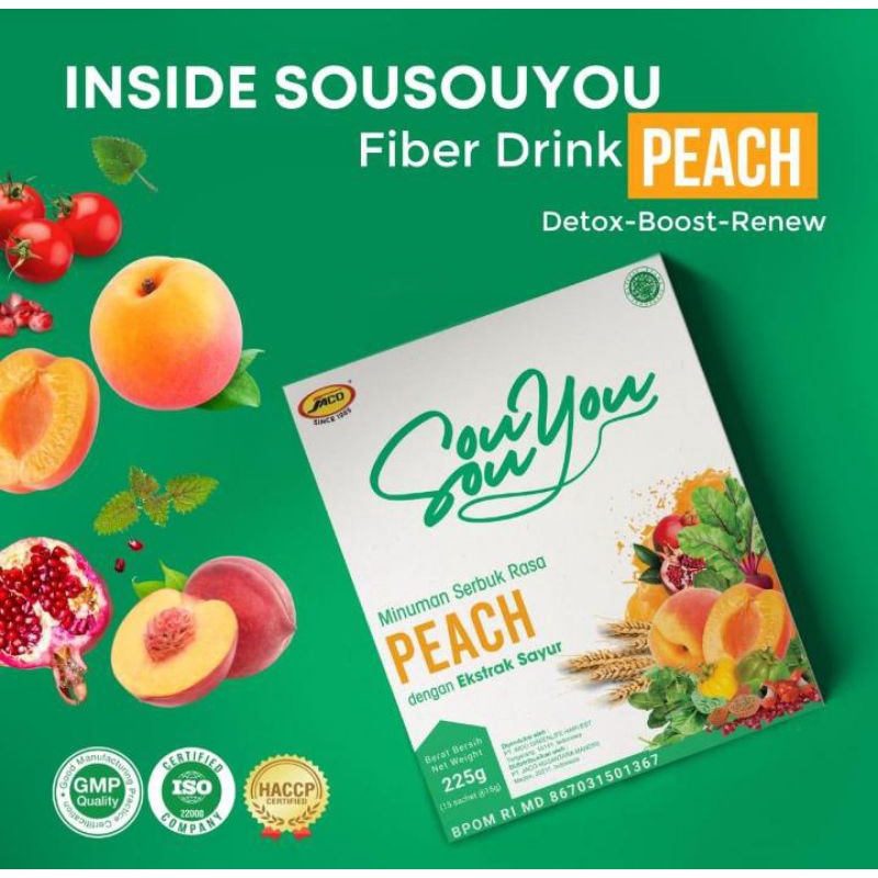 

SOUSOUYOU ASLI JACO (Minuman Kesehatan Berserat Tinggi dan Melancarkan Pencernaan)