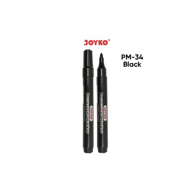 

Spidol Permanen Hitam JOYKO tanpa Refill Permanent Marker PM-34