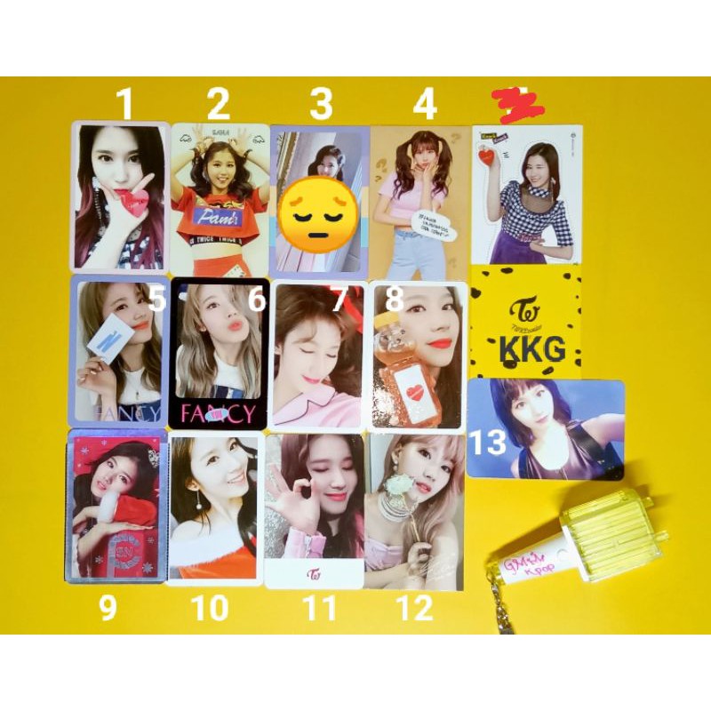 twice album photocard sana tsb wil tcl fancy yoy feel special twicetagram