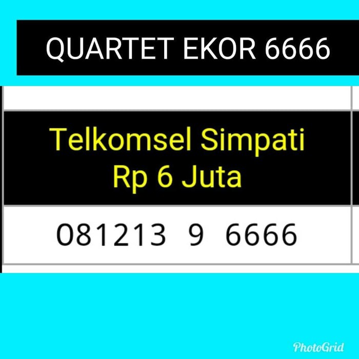 NOMOR CANTIK(081213 9 6666)TSEL SIMPATI,QUARTET,6666#i