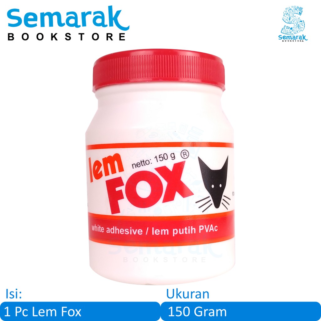 

Lem Fox Lem Putih PVAc 150 g