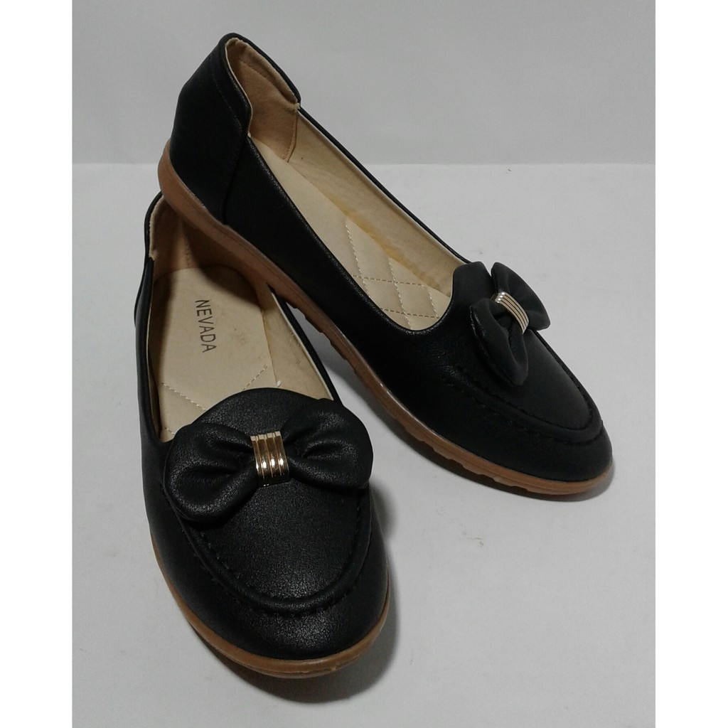 Sepatu Flat Kerja Wanita Hitam Nevada Size 38