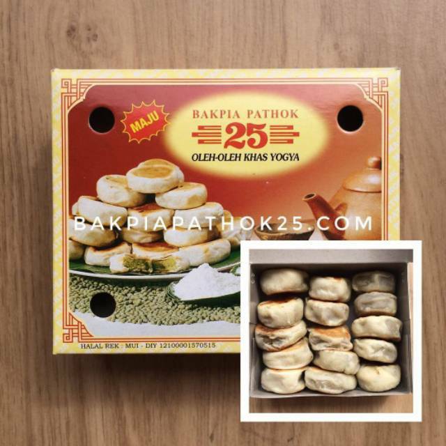 Jual Bakpia Pathok 25 Original Kacang Hijau Isi 15 Shopee Indonesia