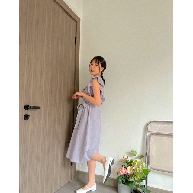 KANON - Akahana Linen Dress - Dress midi pantai musim panas