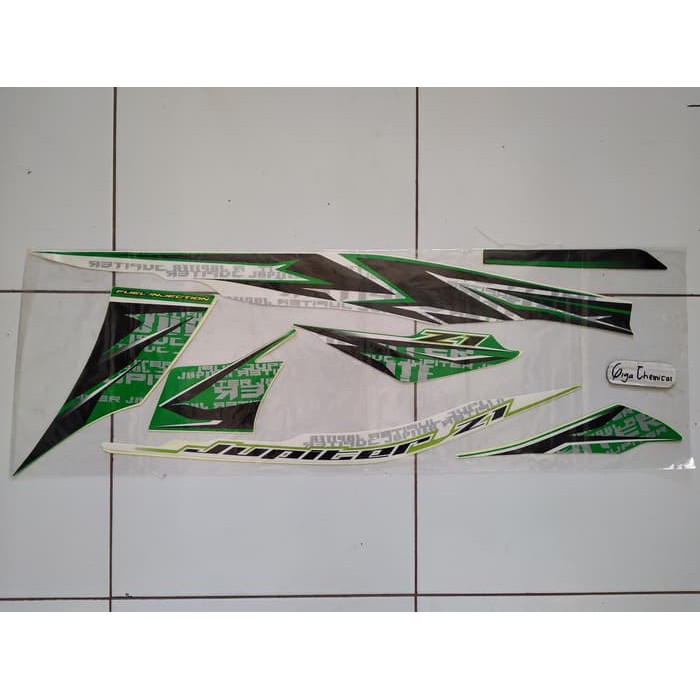 Striping Sticker Lis Yamaha Jupiter Z1 2013 2014 Putih Hijau