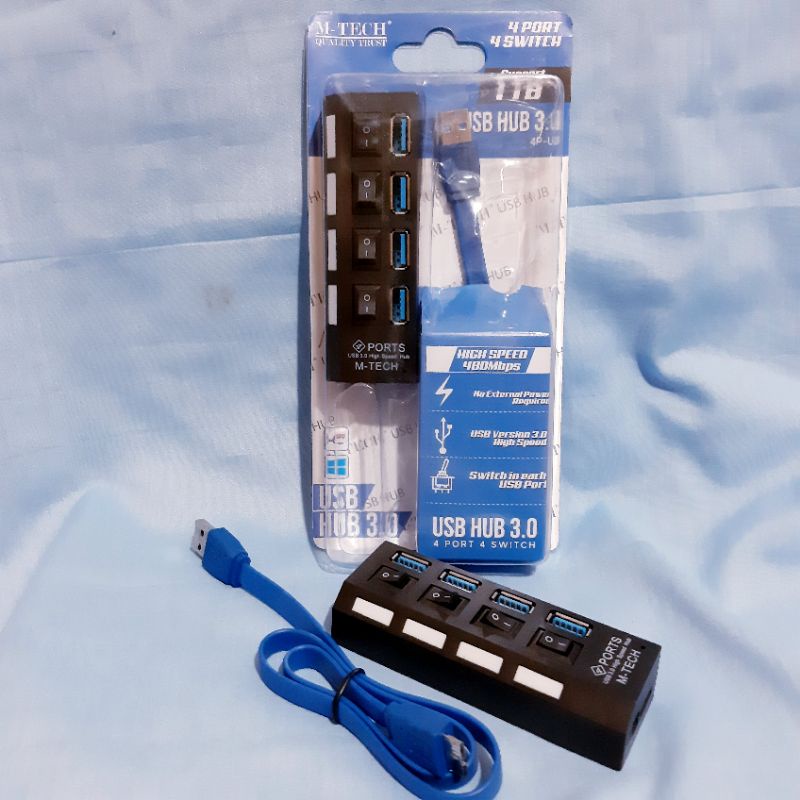 KABEL USB HUB 3.0 M-TECH 4 PORT / USB HUB 3.0 DIGIGEAR 4 PORT 1.2M