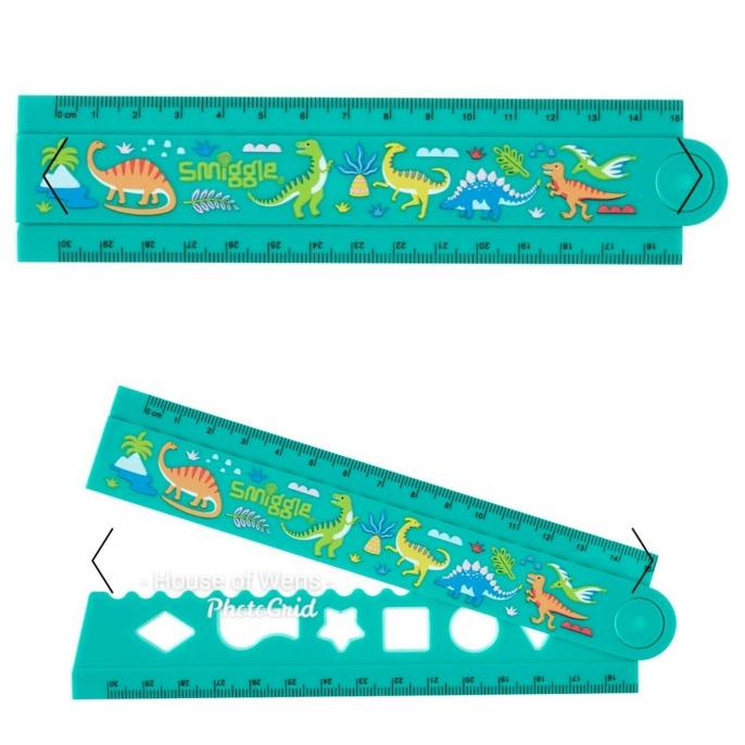 

Office & Stationery | Alat Tulis | Smiggle Dino World Fold Up Ruler Original - Penggaris Smiggle | Best Seller