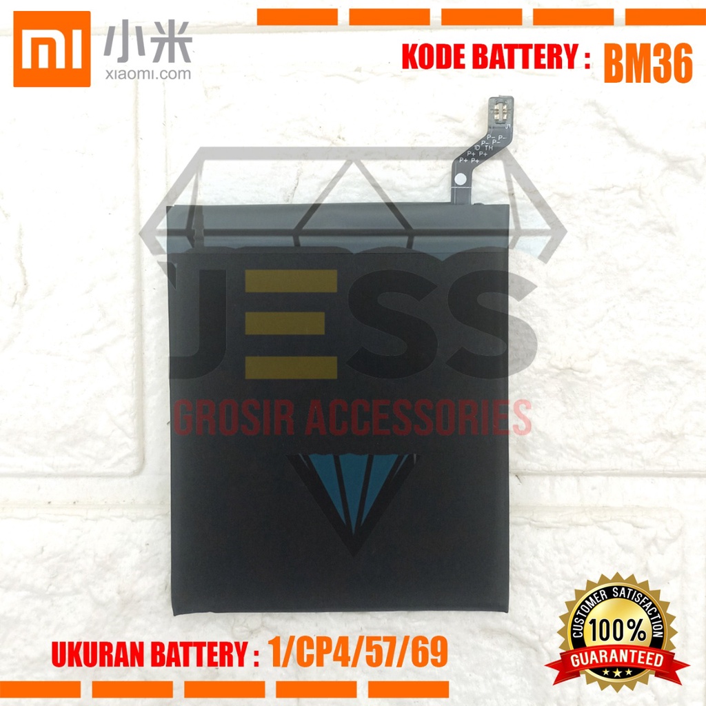 Baterai Battery Original Xiaomi BM36 &amp; BM-36 For Tipe HP Xiao mi 5s - Mi5S - 2015711