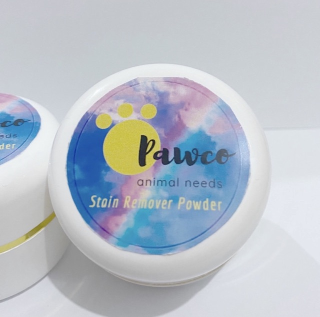 Pawco Bedak Stain Remover Kucing Anjing Pet Cat Dog Tear Grooming Powder Pembersih Bulu Alami