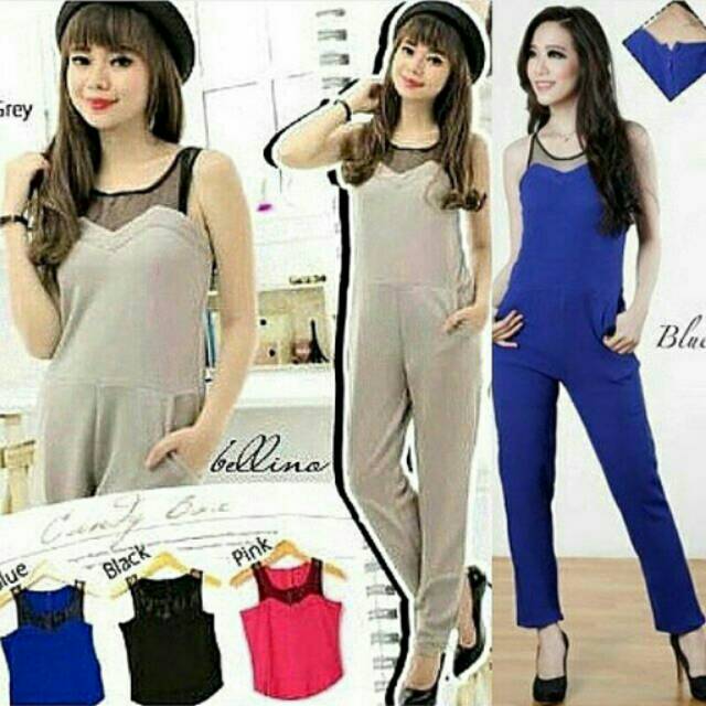 SIMPLY LOOK JUMPSUIT TILE PREMIUM QUALITY READY BLUE 120.000 sale 95.000