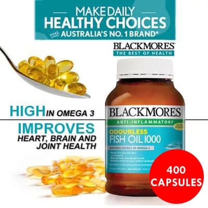Blackmores Fish Oil 1000mg 400 capsules / Minyak Ikan Import Original