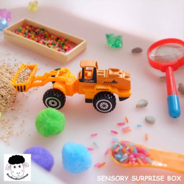 MONTESSORI SENSORY BOX MAINAN SENSORI ANAK