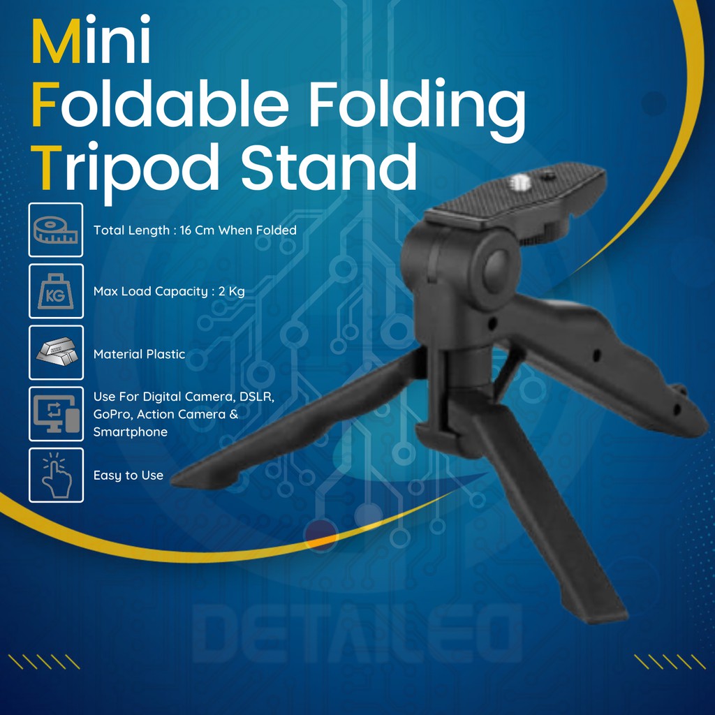 Holder Mini Tripod Stand Vlog Universal Smartphone HP Camera Kamera