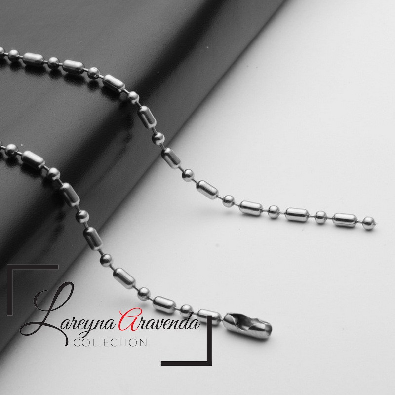 Kalung Baja Titanium Asli Model 101 RT008