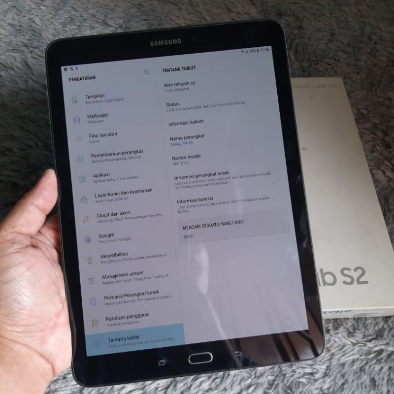 Samsung Tab S2 9.7inch T819 3/32gb hitam mulus