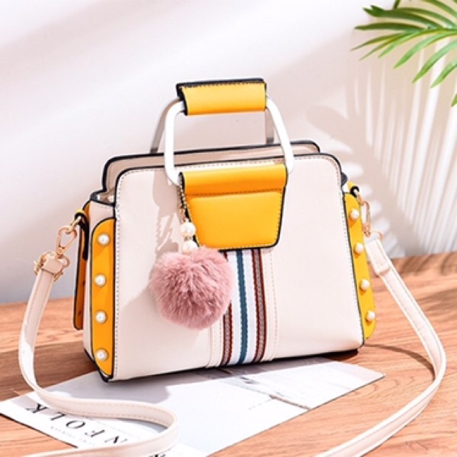 Stripes bags tas selempang wanita slingbags wanita tas fashion tas wanita tas batam tas cewe murah