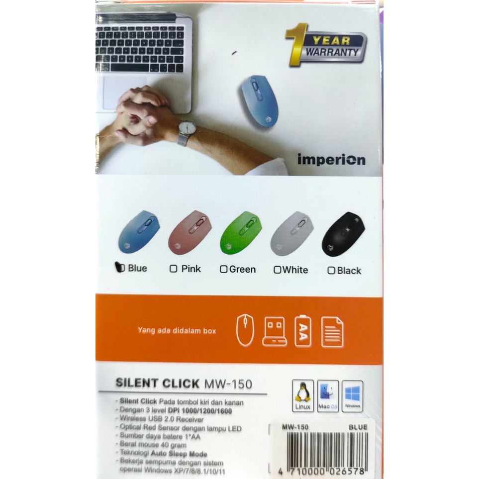 Mouse Wireless IMPERION MW-`150 Silent Click / Mouse Wireless