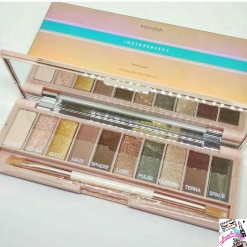 ☃Cutezz_Ching1☃Wardah Instaperfect Spotlight Chromatic Eye Palette 10g